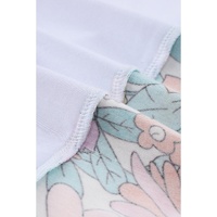 Azura Exchange Patchwork Floral Print Short Sleeve Top - S thumbnail