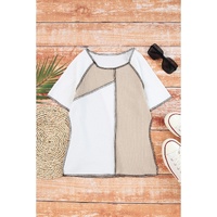 Azura Exchange Seamed Ribbed Slim Fit T-shirt - XL thumbnail