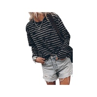 Azura Exchange Retro Striped Long Sleeve Top - XL thumbnail