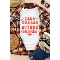 Azura Exchange Graphic Tee with Fall Breeze and Autumn Leaves Design - XL thumbnail