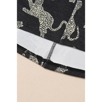 Black Lively Cheetah Print Long Sleeve Top - S thumbnail