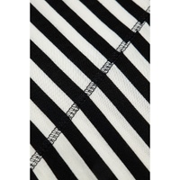 Black Stripe Batwing Sleeve Crewneck Oversized Top - L thumbnail
