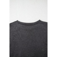 Medium Grey Vintage Cheetah Printed Mineral Wash Graphic Tee - L thumbnail