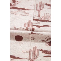 Brown Desert Sand Print Short Sleeve Knit Top - L thumbnail