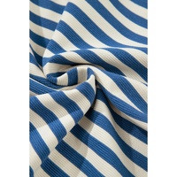 Blue Stripe America Cursive Graphic Puff Sleeve T-shirt - XL thumbnail