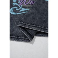 Black Vintage Nashville Tennessee Graphic Mineral Washed Plus Size Tee - S thumbnail