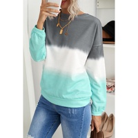 Azura Exchange Color Block Tie Dye Sweatshirt - M thumbnail