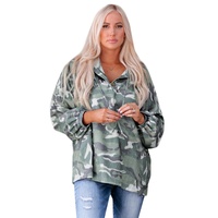 Azura Exchange Camo Print Oversize Hoodie - L thumbnail