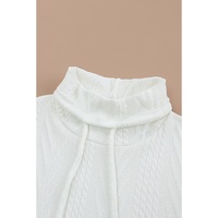Azura Exchange Textured Cowl Neck Sweatshirt - M thumbnail