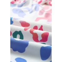 Azura Exchange Leopard Drawstring Hoodie with Colorful Splicing - M thumbnail