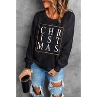 Azura Exchange Glitter Print Crew Neck Sweatshirt - 2XL thumbnail