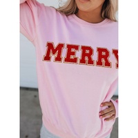 Azura Exchange MERRY Graphic Pullover Sweatshirt - XL thumbnail