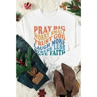 Azura Exchange Slogan Letters Print Long Sleeve Sweatshirt - L thumbnail