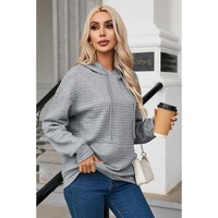 Azura Exchange Lattice Textured Kangaroo Pocket Hoodie - L thumbnail