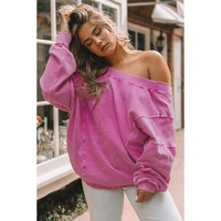 Azura Exchange Twist Open Back Oversized Sweatshirt - L thumbnail