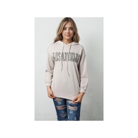 Azura Exchange Leopard Letter Graphic Hooded Sweatshirt - M thumbnail
