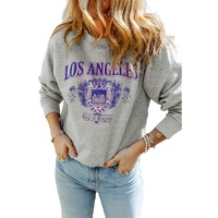 Azura Exchange LOS ANGELES Graphic Crew Neck Sweatshirt - M thumbnail