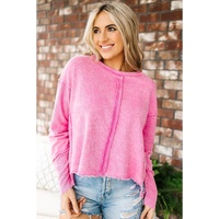 Azura Exchange High Low Raw Edge Sweatshirt - XL thumbnail
