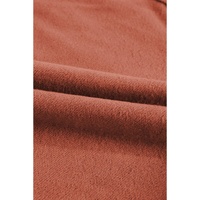 Flamingo Fleece Lined Zip Up Stand Collar Thumbhole Sleeve Sweatshirt - L thumbnail