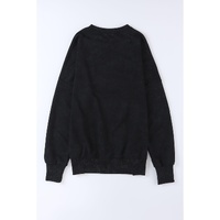 Azura Exchange Oversized Ribbed Trim Sweatshirt - S thumbnail