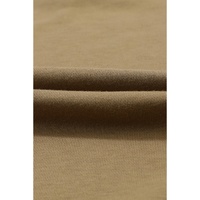 Brown Colorblock Patchwork Pullover Hoodie - M thumbnail