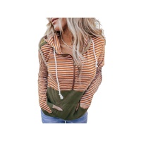 Azura Exchange Color Block Patchwork Thumbhole Sleeve Hoodie - L thumbnail
