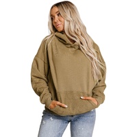 Azura Exchange Patchwork Kangaroo Pocket Hoodie - M thumbnail