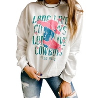 Azura Exchange LONG LIVE COWBOY WILD WEST Sweatshirt - S thumbnail