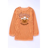 Azura Exchange Howdy Pumpkin Halloween Graphic Sweatshirt - S thumbnail