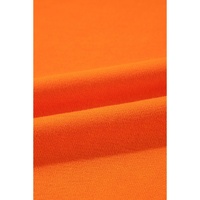 Carrot Exposed Seam Drop Shoulder Round Neck Sweatshirt with Slits - 2XL thumbnail