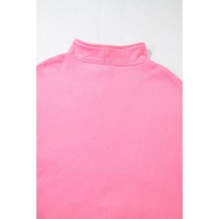 Bonbon Zip-up Stand Neck Kangaroo Pocket Sweatshirt - L thumbnail