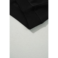 Black Rainbow Colorblock Striped Pullover Sweatshirt - L thumbnail