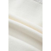 Beige Fleece Colorblock Trim Buttons Collar Sweatshirt with Pocket - M thumbnail