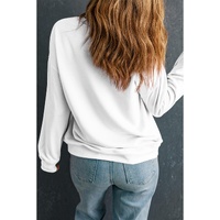 White CRAWFISH CLUB Printed Drop Shoulder Sweatshirt - S thumbnail