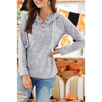 Azura Exchange Buttoned Casual Hoodie with Pocket Design - S thumbnail