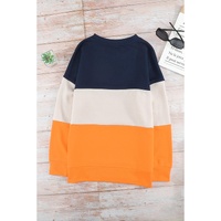 Azura Exchange Colorblock Sweatshirt with Contrast Stitching and Slits - M thumbnail