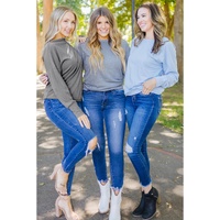 Azura Exchange Ribbed Zip Knit Top - L thumbnail