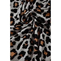 Black Leopard Patched Pocket Open Front Cardigan - M thumbnail
