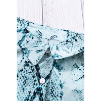 Azura Exchange Snake Print Shirt with Pockets - M thumbnail