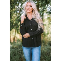 Azura Exchange Buttoned Pocket Long Sleeve Shirt - M thumbnail