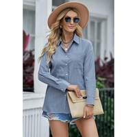 Azura Exchange Buttoned Pocket Long Sleeve Shirt - S thumbnail