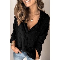Azura Exchange Polka Dot Long Sleeve Button Shirt - S thumbnail
