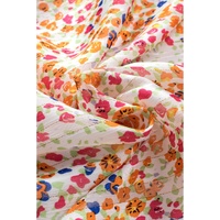 Azura Exchange Boho Floral Print Button Front Shirt - L thumbnail