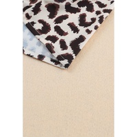 Azura Exchange Leopard Color Block Blouse - S thumbnail
