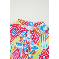 Multicolour Abstract Printed Long Sleeve Casual Shirt - M thumbnail