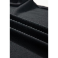 Black Ribbed V Neck Tank - S thumbnail