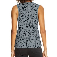 Azura Exchange Gray Leopard Print Round Neck Tank Top - 2XL thumbnail