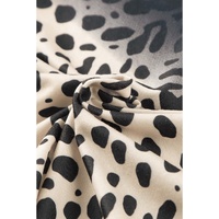 Black Gradient Leopard Split Neck Tank Top - S thumbnail