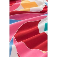 Multicolor Square Neck Abstract Print Tank Top - XL thumbnail