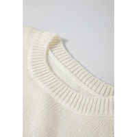 White Snowflake Christmas Tunic Sweater - S thumbnail